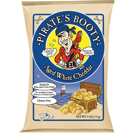 Pirates Booty Aged White Cheddar .5oz 40ct