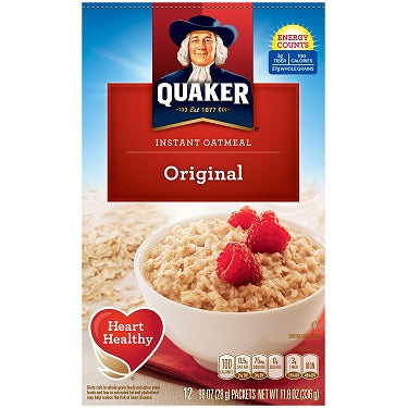 Quaker Oatmeal Plain Packets 48ct