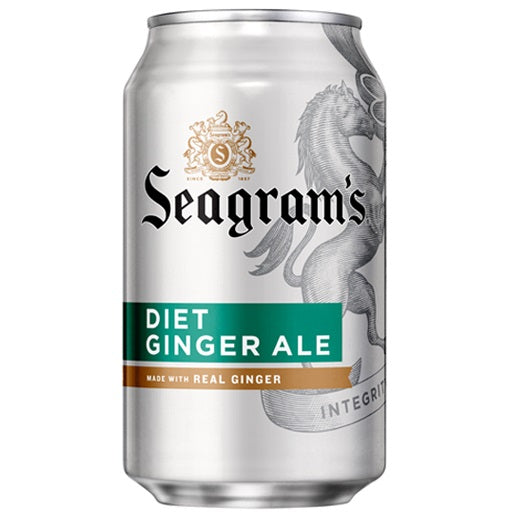 Seagrams Diet Ginger Ale 12oz 24ct