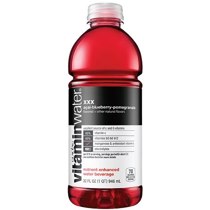 Vitamin Water XXX Acai Blueberry Pomegranate 20oz 24ct