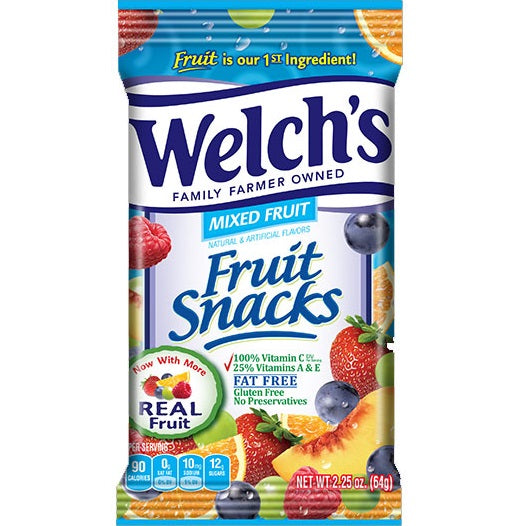 Welch's Fruit Snacks Mixed Fruit .8oz 90ct