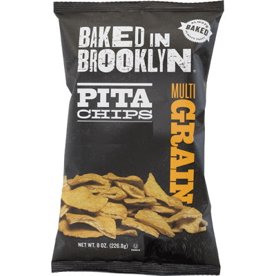 Baked in Brooklyn Pita Chips Multigrain Sea Salt 1oz 24ct