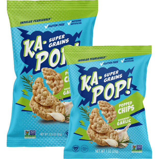 Ka Pop Ancient Grain Chips Rosemary Garlic 24ct