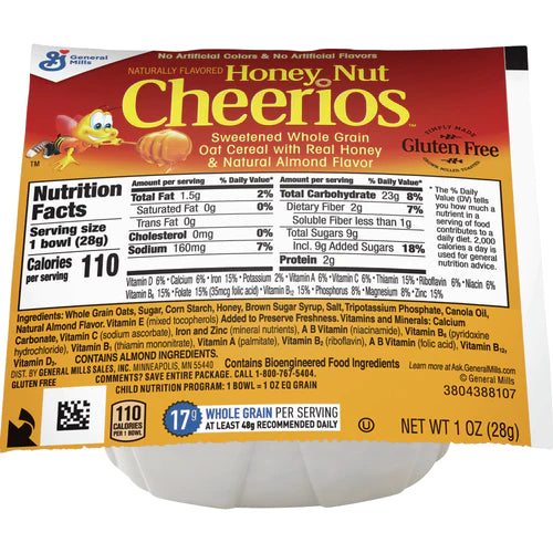 Honey Nut Cheerios 1oz 96ct