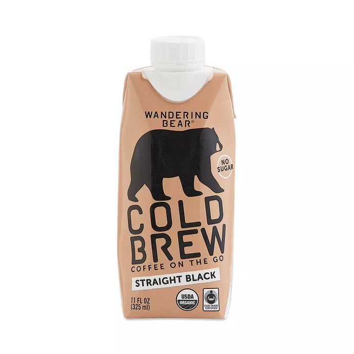 Wandering Straight Black Cold Brew 11.1oz 12ct