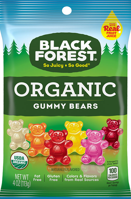 Black Forest Organic Gummy Bears Original 0.8oz 65ct